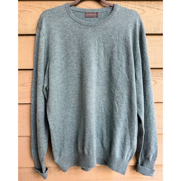 Hawico Scotland 100% Cashmere Golf Sweater Sage Green L – Chechessee Creek Club - Picture 1 of 9